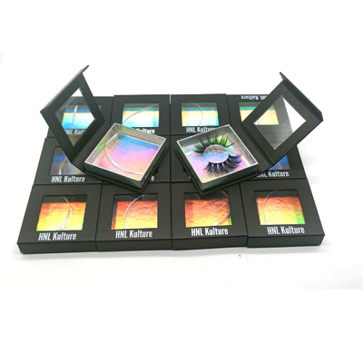 impression UV de Lash Magnetic Window Box Packaging de l'oeil 600gsm