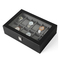 Boîte à bijoux en verre EVA Insert de montre de cadeau de conseil de forces de défense principale de bois dur