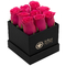 boîtes en carton carrées de cadeau de la fleur 128g avec les couvercles CMYK