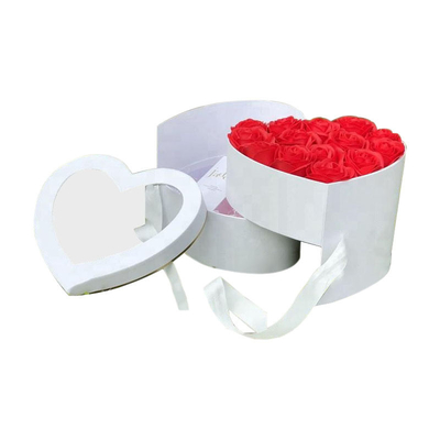 Fleuriste en forme de coeur Rose Boxes de cadeau du diamètre 310mm 100mm à 300mm