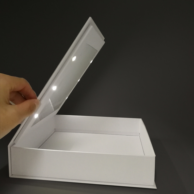 boîte d'emballage de maquillage de carton de 250g Art Paper Led Mirror Travel