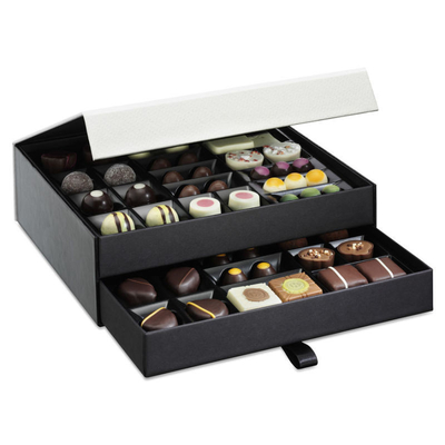 acheter 350g Art Paper Hard Cardboard Gift enferme dans une boîte la truffe de chocolat empaquetant la tache UV online manufacture
