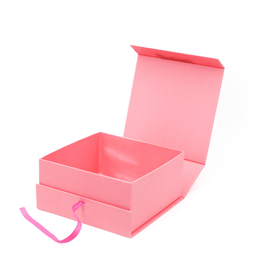 acheter boîte-cadeau durs magnétiques du rose 1600g avec la tache de ruban UV online manufacture