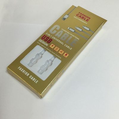 acheter les données brûlantes de l'or 4C câblent l'impression d'écran en soie recyclable de empaquetage de boîtes de papier online manufacture