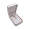 Mariage en cuir Ring Box Silver Stamping de boîte à bijoux magnétique de velours de CMYK 4C