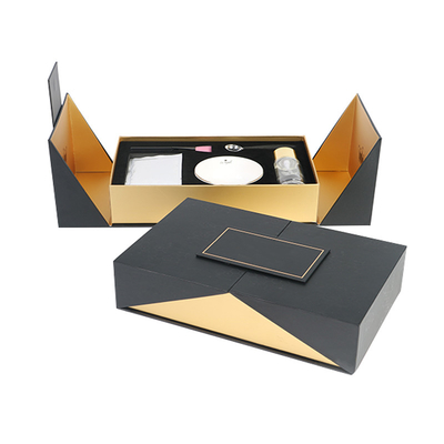 Boîte-cadeau magnétique se pliant de empaquetage 35*35*35cm de double extension de fantaisie de cil