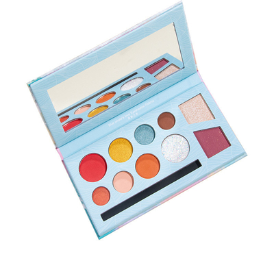 Palette magnétique vide bleue de fard à paupières