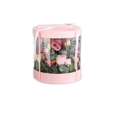 la fleur florale de rond du carton 1200g enferme dans une boîte le revêtement UV