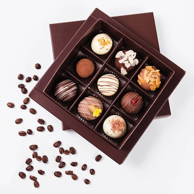 Boîtes-cadeaux en carton dur de luxe de ruban de macaron pour le biscuit de biscuits de Noël