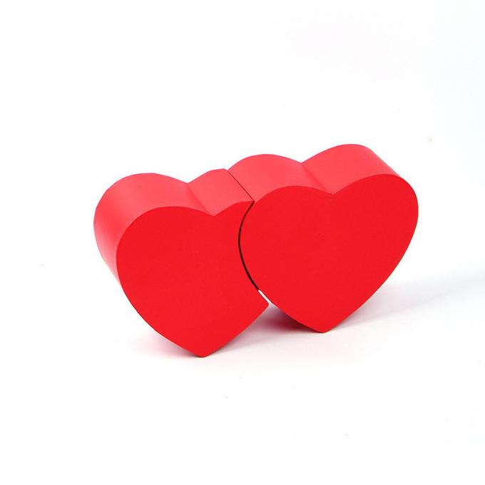 Pancific 400G a enduit la matte en forme de coeur de boîte-cadeau de carton UV 0