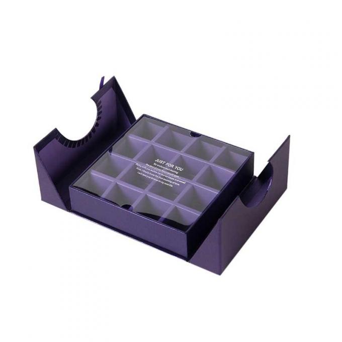 Boîte-cadeau rigide de chocolat de porte de CMYK 2 empaquetant l'ODM d'OEM 1