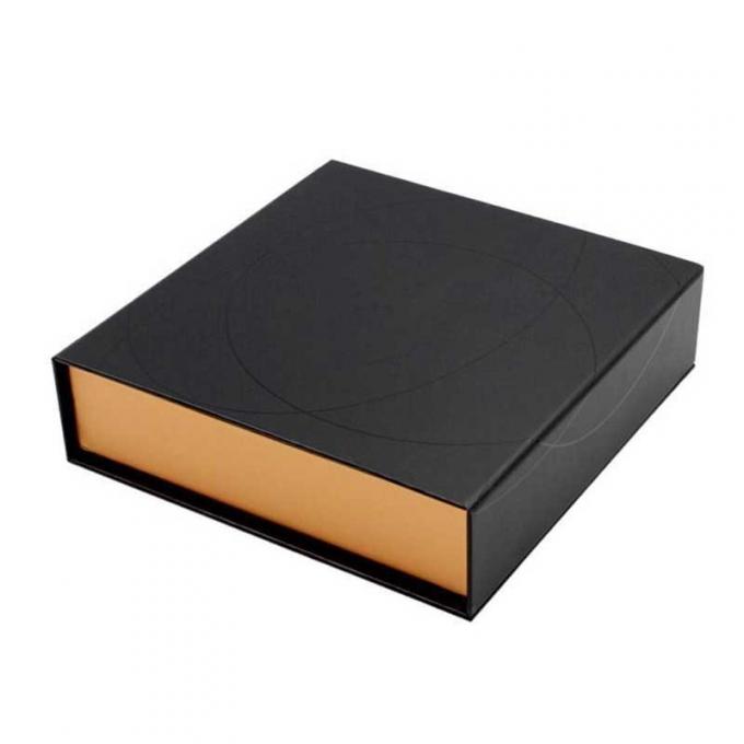 Boîte-cadeau de empaquetage de feuille d'or de f cannelure de boîte-cadeau de chocolat de CCNB 1