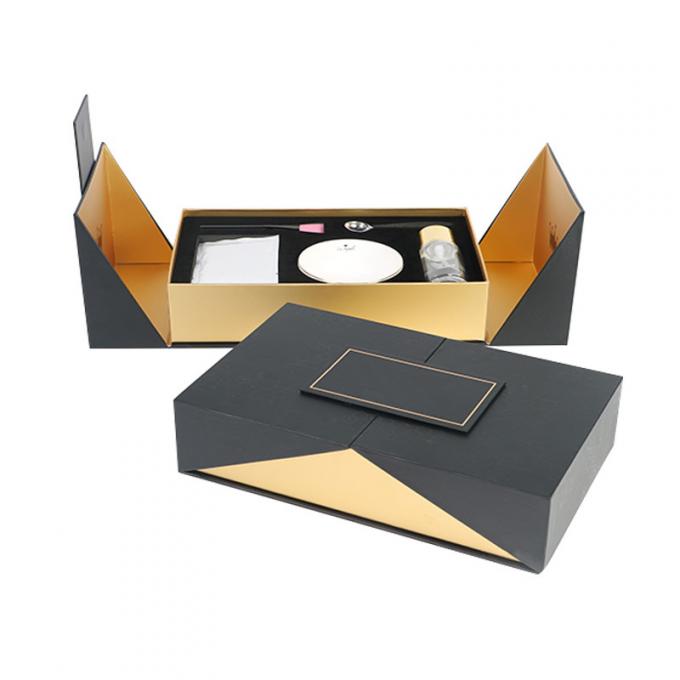 Boîte-cadeau magnétique se pliant de empaquetage 35*35*35cm de double extension de fantaisie de cil 0