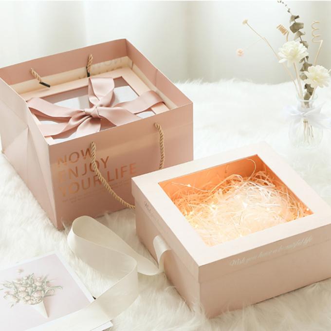 boîtes de présentation de fleur de carton de 20*12cm avec le vernis UV de couvercles 2