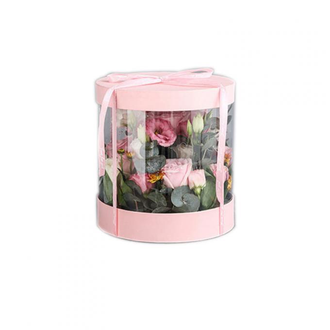 la fleur florale de rond du carton 1200g enferme dans une boîte le revêtement UV 0