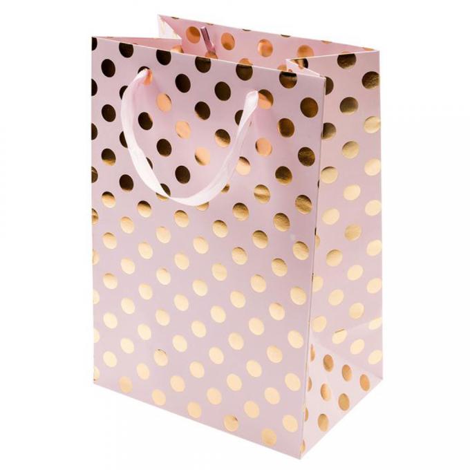 le cadeau de luxe de 100gsm 128gsm a imprimé des sacs de transporteur de papier avec la poignée de ruban 2