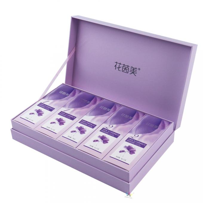 Boîte-cadeau cosmétique de papier dur empaquetant l'impression de Matt Lamination PMS 0