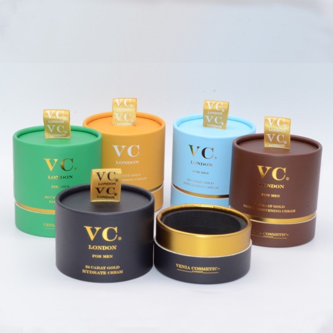 Boîte-cadeau de rond de parfum de carton de CMYK avec l'ODM d'OEM de couvercle 0