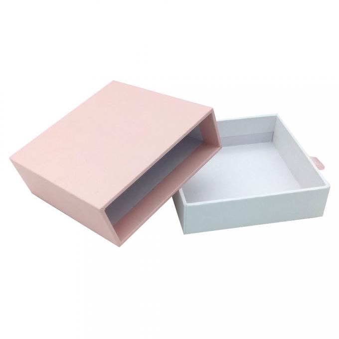 VCA Tray Hard Gift Boxes CMYK 4C a compensé la boîte magnétique rose 0