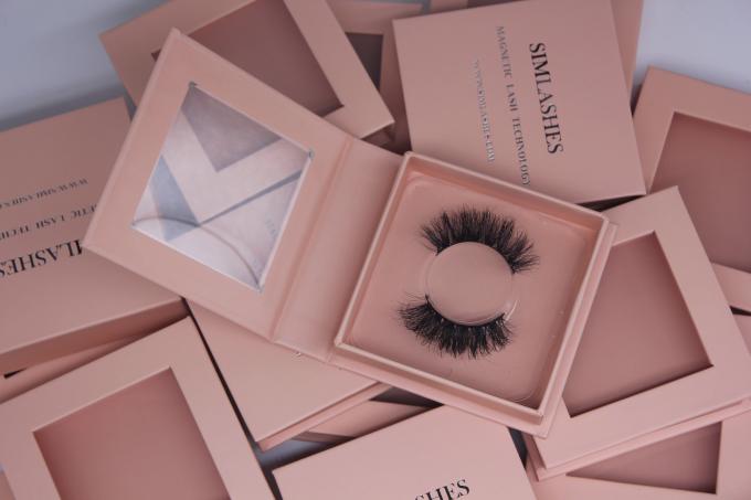 impression UV de Lash Magnetic Window Box Packaging de l'oeil 600gsm 2