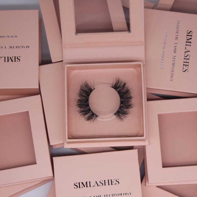 impression UV de Lash Magnetic Window Box Packaging de l'oeil 600gsm 1