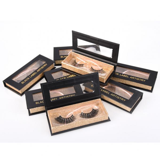 Impression magnétique de l'emballage CMYK 4C de carton de boîte de cil de GV ROHS 0