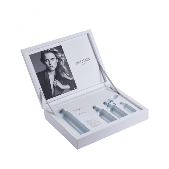 L'emballage fait sur commande de soins de la peau de PMS CMYK a réutilisé CDR DWG de picoseconde de boîte-cadeau de carton 0
