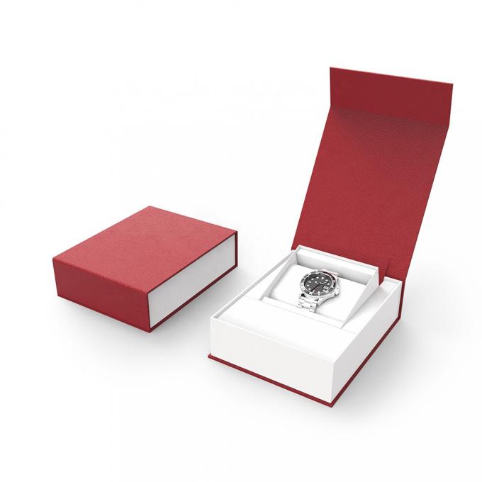 Les boîte-cadeau rigides A3 A9 de montre de carton de fermeture magnétique de CCNB 250gsm ont ridé 2