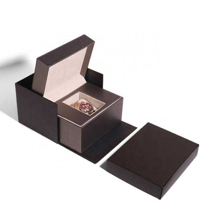 le cadeau de boîte de montre de 2.5mm empaquetant les boîte-cadeau magnétiques pliants écument insertion 1