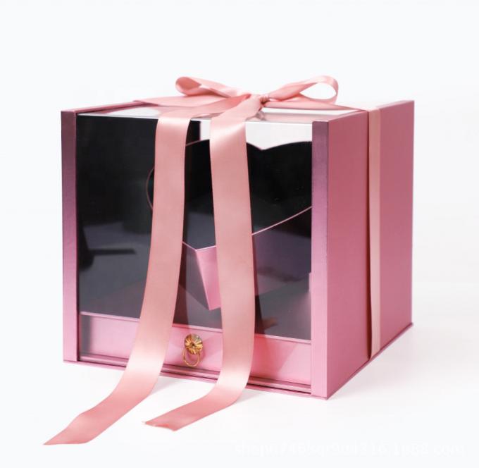 emballage 30x20x10cm de boîtes de fleur de carton de fenêtre de 1mm 2mm 3mm 1