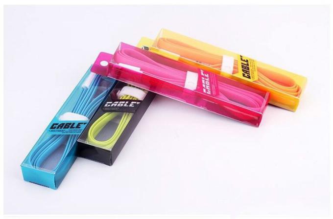 Boîte 14g 16g d'emballage de PVC de câble d'Usb d'IPhone Samsung 1M 3FT 1