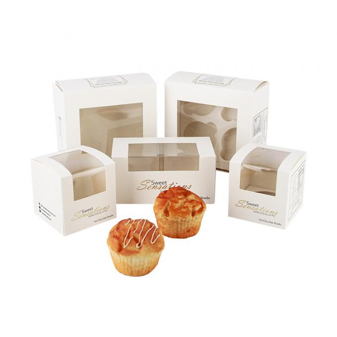 Mini Kraft Paper Cupcake Cake simple enferme dans une boîte 2 4 6 12 trous pour épouser Noël 1